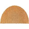 Carpido Zerbino in cocco antiscivolo - 50 x 80 cm Semicerchio naturale - Fibra naturale sostenibile per esterni coperti - 100% cocco - Tappetino per ingresso