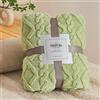 Chickwin Coperta Pile Matrimoniale Singolo Invernale Morbida Calda Coperta in Flanella Classico Coperta Plaid Coperta Letto per Viaggi, Sedia, Auto, Divano, Camera da Letto (150x200cm,Verde)