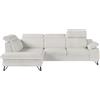 Robin Inspire Divano Angolare Convertibile Divano Letto A Forma Di L Multifunzionale Autonomo Con Spazio Di Archiviazione In Tessuto Chenille Ecru Iverto 263 x 206 x 95 cm Sinistra
