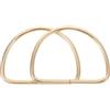 MOKKHNB Manici Funzionali 2 Pezzi e in Oro per Anello Borsa Metallo Accessori Decorativi Fai da Te per Borse e Pochette Uso Casalingo
