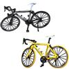 Gadpiparty Miniatura Bici in Lega, 2 Pezzi, Decorazione Collezionabile | Nero, Plastica, Finitura Handmade Creativa, Adatte a Salotto e Ufficio