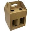 Generico 10 scatole Porta Bottiglie Birra Mini Box 4 per Collo STEINIE 15.5x15.5x16 cm