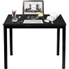 sogesfurniture Scrivania compatta per Computer PC Tavolo da Studio in Acciaio Legno, 80x40cm Ufficio Postazioni di Lavoro Tavolo da Pranzo per casa e Ufficio, Studio e Scrittura, BHEU-AC3CB-8040