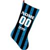Generico Calza Befana Personalizzata con Nome e Numero Tifoso Calcio Full Print Dimensione 46x24 con Risvolto e appendono Materiale Pile Fronte E Policotone Retro (Tifoso Atalanta)
