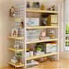 Yidlkecqey Scrivania per dormitorio,scaffale portaoggetti in legno per scrivania, scaffale portaoggetti multiuso, libreria da scrivania per dormitorio(Light walnut,60x20x75cm/23.6x7.9x29.5in)