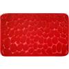 WohnDirect Tappeto da Bagno Rosso 60 x 100 cm - Memory Foam - Antiscivolo e Lavabile