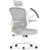 rattantree Sedia da Ufficio, Sedia Ufficio Scrivania con Poggiatesta Regolabile, Sedia Ergonomica per Computer con Braccioli Regolabili e Supporto Lombare per Home Office, Grigio