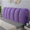 ZCXRYFL Cuscini Testiera Letto Matrimoniale Singolo Una Piazza E Mezza Copri Testata Letto Imbottita, Schienale Letto Grandi Cuscino da Lettura Anti-collisione Copripiumino Lavabile(130x50cm,Purple)