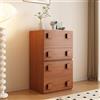 OVLRIJP Cassettiera con cassetti, cassettiera, comodino in legno, comodino, cassettiera per cucina, ufficio, corridoio, camera da letto (2 pezzi)