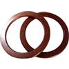 TOKIDNY Manici Anello in Legno Naturale per Borse Fai da Te, Cerchi Rotondi da 10 CM, Accessori per Creazioni Artigianali Leggere e Portatili, Set da 2 Pezzi