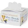 FERDINANDO FAMA' FAMÀ - Scatoline Portaconfetti Comunione Quadrate Calice e Libro 3 - Bomboniera Personalizzabile in Cartoncino Pregiato - 24 Scatoline