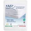Tex family COPRIMATERASSO Fast A Sacco con Cerniera Zip A L Tutte Le Misure - 2 PIAZZE