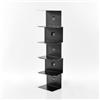 Opinion Ciatti Libreria da parete Ptolomeo PTW 67 design Bruno Rainaldi - Nero