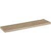 BAKAJI Mensola da Parete, Scaffale a Muro in MDF Bianco Ideale per Libri, Oggettistica, Organizer Minimal per Soggiorno, Cameretta, Arredamento Interni, Dimensioni 100 x 23,50 x 3,80 cm (Quercia)