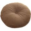 Generic Cuscino rotondo in lino e cotone giapponese tatami futon, cuscino per sedia ispessito rimovibile e lavabile, adatto per terrazza, pavimento, divano, ufficio, c (dimensioni: 50 cm, colore: bianco