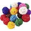 Ciieeo Palline di Natale in Rattan 50 Pezzi Decorazione per La Casa