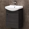 Planetmöbel Set di mobili da bagno lavabo con mobiletto 45 x 60 x 33 cm per WC ospiti, antracite