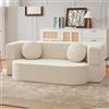 Moubhjd Piccoli divani per Piccoli spazi, Letto dormiente del Sedile d'Amore, Senza montaggio, Tampone in spugna ad alta resilienza, per Camera da Letto/Soggiorno/Caffè(Sofa size : 200x90x60cm)