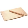 Panetta Casalinghi Tagliere Pizza con mattarello, Legno di Betulla, Beige, 60 x 1.2 x 40 cm