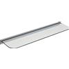 IB-Style - Mensola in Vetro | 14 variazioni | 900 x 200 x 6 mm Chiaro + Clips Barre de coincer réglable en 6 & 8 mm - Acciaio Inossidabile