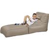 chilly pilley® per sedersi e sdraiarsi 2 in 1 - con imbottitura in EPS - poltrona a sacco gigante - bambini e adulti - cuscino per poltrona da esterno - diversi colori, cappuccino