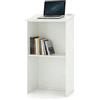 LIFEZEAL Leggio, Podio, Pulpito per Conferenze, Tavolo per Presentazioni, Scrivania per Discorsi Pubblici, Porta PC, Piano Inclinato, Ripiano Nascosto, per Chiesa, Aula, Legno, 58x40x116,5cm, Bianco