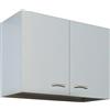 Yellowshop - Pensile scolapiatti cm 80 2 Ante Modello Basic colore Bianco o Teak (Bianco)