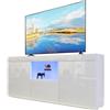 Dripex Mobile TV basso con illuminazione a LED, 135 x 70 x 35 cm
