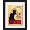 1art1 Théophile Alexandre Steinlen Poster Chat Noir Quadro in Cornice con Pregiato Passepartout | Immagini A Parete | in Una Cornice 40x30 cm