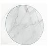 Generic Piano per Tavolo Rotondo ø 60 cm | Base In Vetro Temperato | Lastra di Protezione | Installazione Semplice | Con Cuscinetti Antiscivolo | Per Pranzo, Cucina | Decorativo - Superficie in Marmo