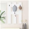 Generico Appendiabiti a Muro Bianco 65 x 3 x 100 cm Legno Multistrato,Bianco,7.72kg,874499