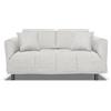 Nuvole di Sonno - Divano Letto Levis trasformabile in Letto con Materasso Comfort, Design Moderno Salvaspazio, Rivestimento Sfoderabile, 2 Cuscini in Omaggio, Made in Italy (Beige)
