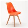 Produce Shop Sedie Stile scandinavo Cuscino Similpelle Cucina Bar Nordica Goblet - Arancione