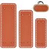 PH PandaHall 3 Taglie Fondo per Borsa Uncinetto in PU Pelle Fondo Rettangolare per Borse, Marrone Base per Borsa Uncinetto per Realizzazione Borse a Maglia Accessori Fatto a Mano