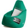 Avalon - Puff Poltrona Sacco Grande Jive Deluxe Sfoderabile, Pouf Sacco di Qualità Sartoriale, Bean Bag per Sedersi Ergonomico, Tessuto Antistrappo Impermeabile, Made in Italy(80x125cm-Verde smeraldo)