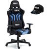 Brigros Sedia Gaming Flyco PRO Ufficio, Metallo, Blu/Nera, Normal