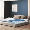 The White Stone Materasso in Memory Foam Una Piazza e Mezza a Media Rigidità | Altezza 22 cm | Tessuto Anallergico e Traspirante | Proprietà Ortopediche | Prodotto in Italia | 125 x 220