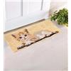 parpyon® Zerbino Ingresso casa Divertente Vulcano Piccolo cm 53x23 Tappeto Antiscivolo entrata scalino per Interno da Esterno tappeti Moderni in Cocco (CM 23X53, Disegno-3)