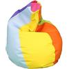 Happers Pouf Poltrona Sacco con Imbottitura per Sedersi Grande Puff per Bambini Adulti Morbido Puffo Bean Bag Chair Gigante per Salotto Lettura Multicolore XL