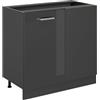 Vicco Mobile ad angolo cucina R-Line, Antracite lucido, 86 cm