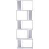 Rebecca Mobili Scaffale Per Soggiorno, Libreria Bianca Per Camera, 5 Ripiani Legno Mdf, Moderna - Misure: 169 x 60 x 24 cm (HxLxP) - Art. RE4585