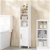 HEXCELEN Armadietto da Bagno, Mobiletto da Bagnos con Ante, Mobiletto da Bagnos Salvaspazio, Armadietto ad Angolo con Ripiani Regolabili, Moderno, per Bagno, Soggiorno, 20 x 20 x 90 cm, Bianco