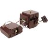 Gadpiparty Meccanismo Orologio cucù al Quarzo Marrone Pendolo Vintage | Sostituzione per Orologio, Decorativo e Facile da Installare, in Plastica e Metallo, per Salotto e Camera