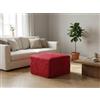 ARREDO POUF LETTO RECLINABILE A LETTO (POUF LETTO ROSSO)