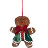 Goodwill Decoro Natalizio per Albero di Natale, Omino di Pan di Zenzero in Tessuto 18,5 cm 2 Varianti (1pz) Verde
