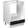 Vicco Mobile per forno da incasso Fame-Line, Nero rigato, 60 cm senza piano di lavoro, per la combinazione con altri moduli della serie Fame-Line