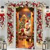SenaiMy Copertura Porta Natalizia con Corda, Decorazioni Natalizie per Porta, Banner di Sfondo di Natale Copri Porta per Porte, Pareti, Finestra (90x200cm)