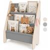 MAMOI® Libreria verticale per bambini, Porta libri in legno naturale, Scaffale librerie bambino, Mobile bambini ana design moderno scandinavo