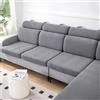 ZCXRYFL Federe Cuscino Divano Elasticizzato- Copricuscini Seduta Divano Angolare 3 4 2 1 Posti Copri Schienale Divano/Fodera Universale per Cuscino del Divano(Large- Headrest Cover- L: 65-95cm,Grey)