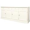Mar.c.a. Design - Credenza Arte Povera in Legno 205x42x86 cm con 4 Ante e 4 Cassetti - Madia Legno Made in Italy